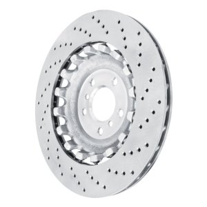 BMW M6 Brake Rotor (1) - Rear Left - R1 Concepts - Drilled Carbon Alloy GeoMET - `12-`19